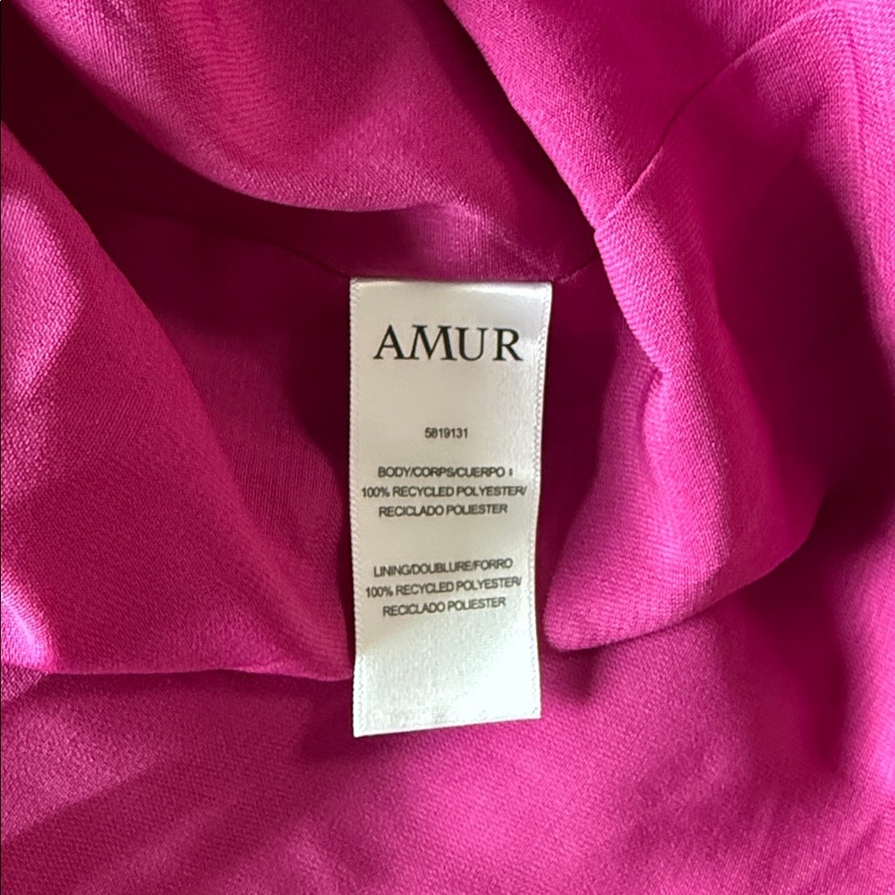 Amur Catarina V Neck Pleated Dress 2 - Picture 14 of 16